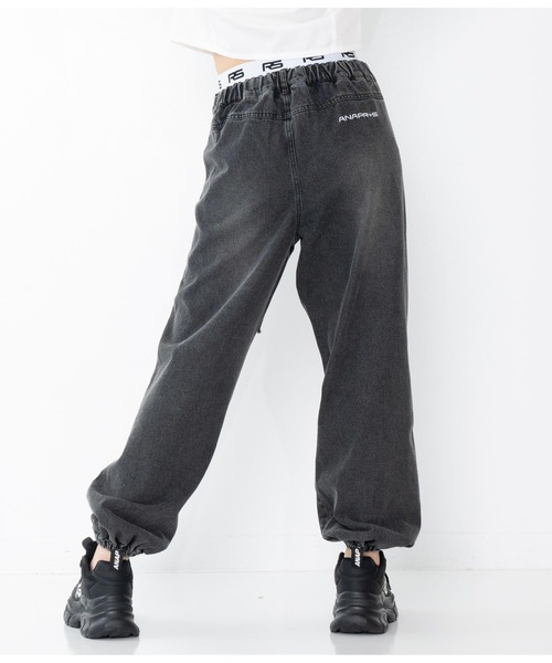 「ANAP GiRL」 「KIDS」デニムパンツ M ブラック キッズ_画像6
