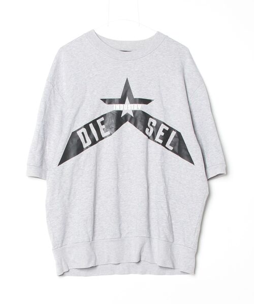 DIESEL（ディーゼル） スウェットカットソー LARGE グレー メンズ