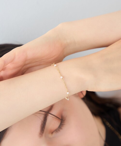 ete パールコンビブレスレット ete（エテ） ブレスレット 「レイヤード」 パール コンビ ブレスレット