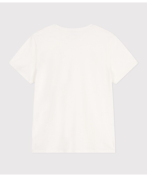 「PETIT BATEAU」 半袖Tシャツ MEDIUM オフホワイト レディース_画像2