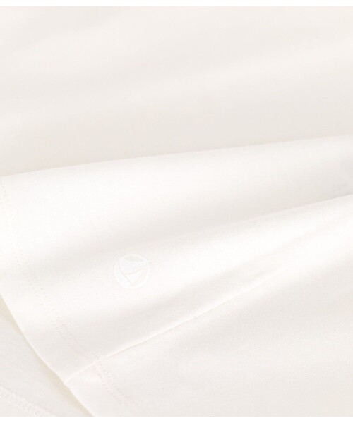 「PETIT BATEAU」 半袖Tシャツ MEDIUM オフホワイト レディース_画像3