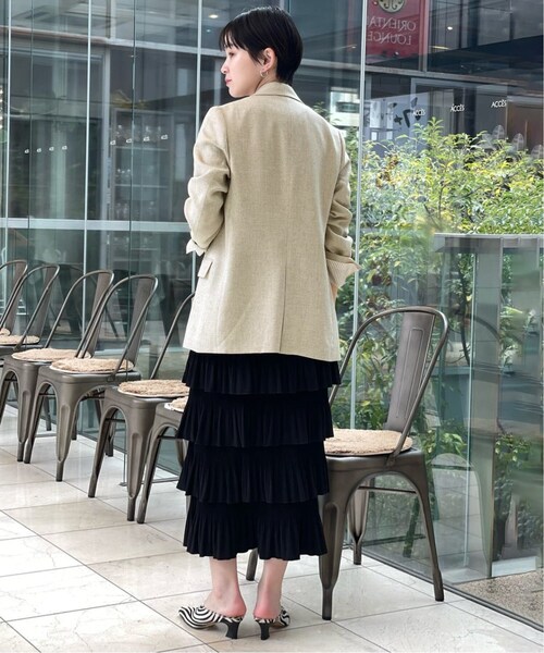 「journal standard L'essage」 フリルスカート 38 ベージュ レディース_画像10