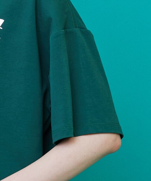 「FRAPBOIS」 半袖Tシャツ 2 グリーン レディース_画像5
