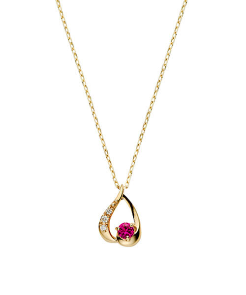 ネックレス K10YG バースデーストーン ネックレス レディースの画像