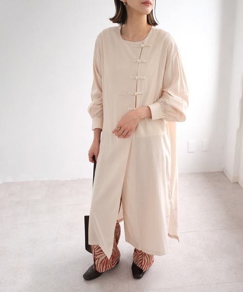 ワンピース シャツワンピース ファイユチャイナシャツワンピース Zozotown Paypayモール店 通販 Paypayモール