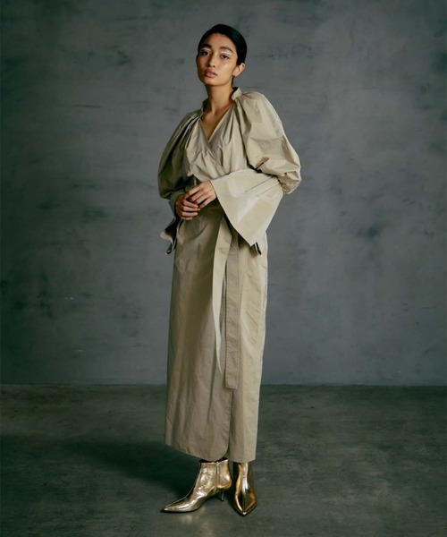 ワンピース THINGS THAT MATTER WRAP LONG DRESS (ARCHIVE COLLECTION 