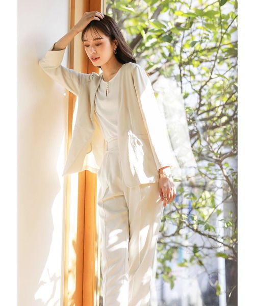 【超美品】レディース セットアップ Emilyan セットアップ 「手洗いできるハイストレッチジョー