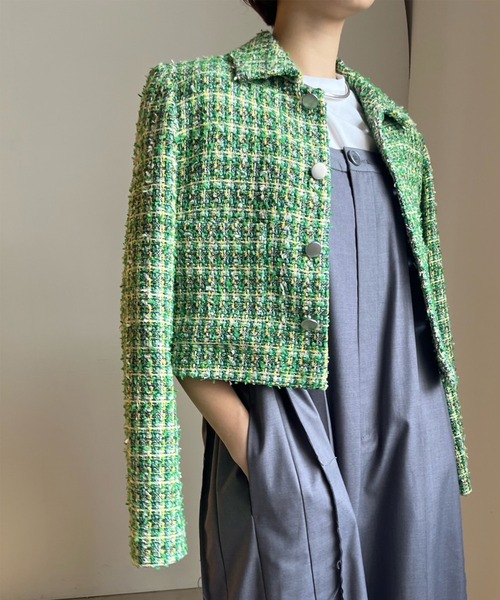 Ameri アウター PLAYFUL TWEED JACKET レディース : ZOZOTOWN Yahoo!店 