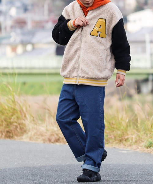 Bling Leads スタジャン /Bling leads/ボアスタジアムジャンパー