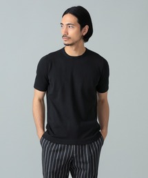 グランサッソ 12G モックネックニットTシャツ 半袖 新品 グランサッソ 12G モックネックニットTシャツ 半袖 新品 グランサッソ