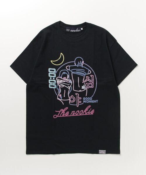 tシャツ 「THE nookie×はらわた ちゅん子」 GOOD MIDNIGHT TEE レディース メンズ tシャツ 「THE nookie×はらわた ちゅん子」 GOOD MIDNIGHT TEE