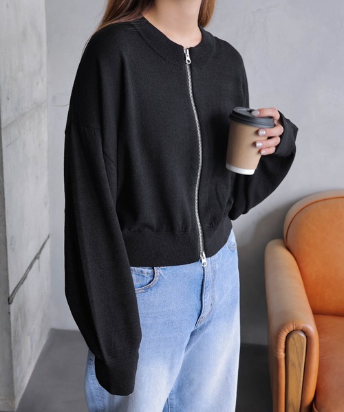ANN DEMEULEMEESTER 未使用 ニット ジッパーカーディガン ANN DEMEULEMEESTER 20SS Knitted Cardigan | HUES 福岡セレクト
