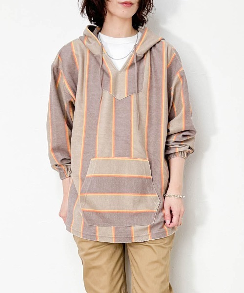67nowos メキシカンパーカー　カットソー パーカー TC 裏毛 メキシカンパーカー レディース メンズ : ZOZOTOWN