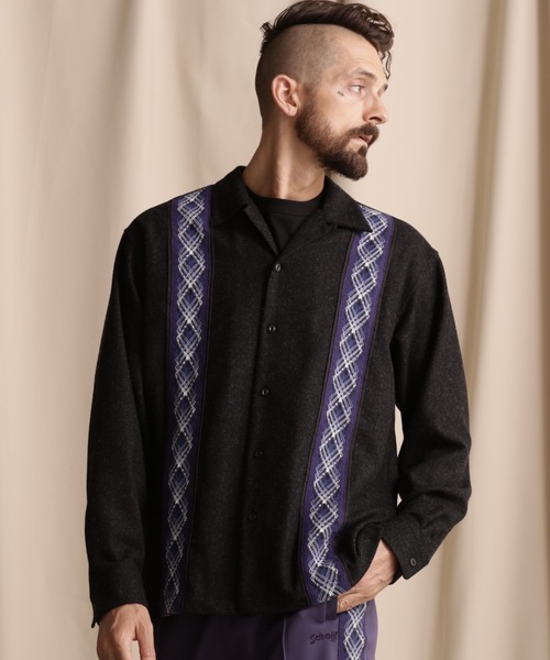 Schott N.Y.C（ショット） シャツ Schott/ショット/LINE 2TONE L/S