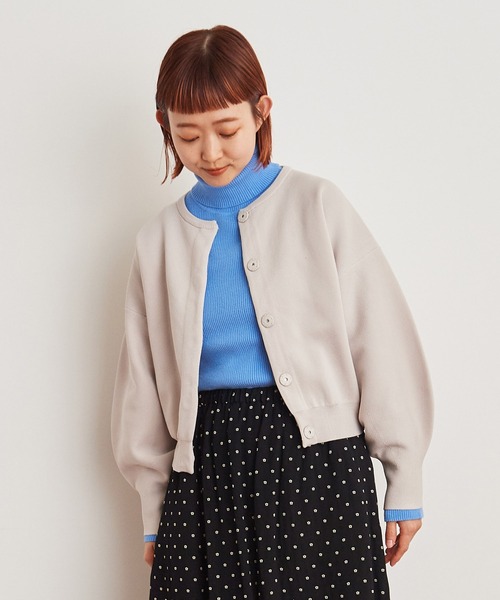 Dot＆Stripes CHILD WOMAN カーディガン AMOSSAミラノリブ