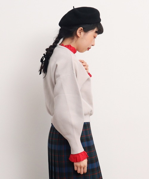Dot＆Stripes CHILD WOMAN カーディガン AMOSSAミラノリブ
