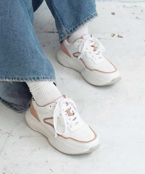 Lucida スニーカー Triangulum/厚底アニマルスニーカー レディース