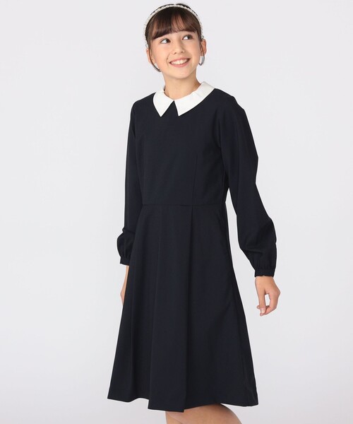 ships kids  フレアワンピース　160 SHIPS ワンピース KIDS:150〜160cm / ストレッチ フレア キッズ