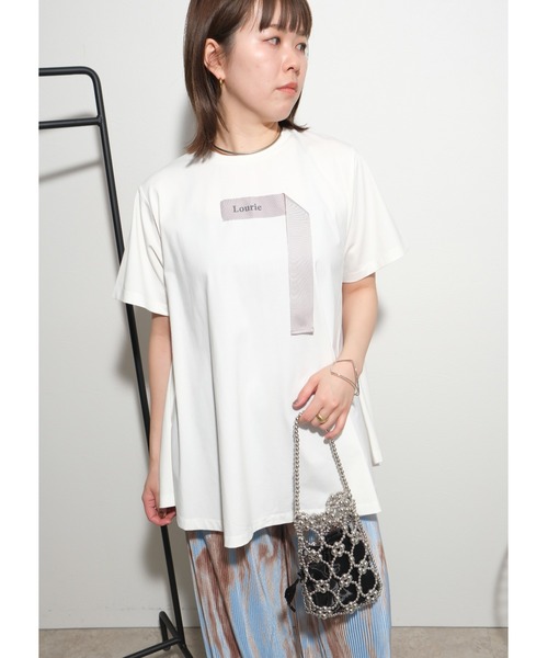 palm RICHE tシャツ フレアシルエットロゴTOPS レディース