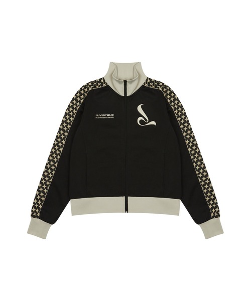★LUVISTRUE★CURVED L TRAINING ZIPUP(BLACK)★正規品/直送料込 LUVISTRUE ジャージ CURVED L TRAINING ZIPUP レディース