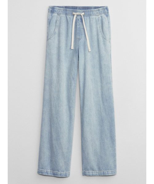 GAP ジーンズ デニム デニムパンツ ハイライズ ワイド プルオン