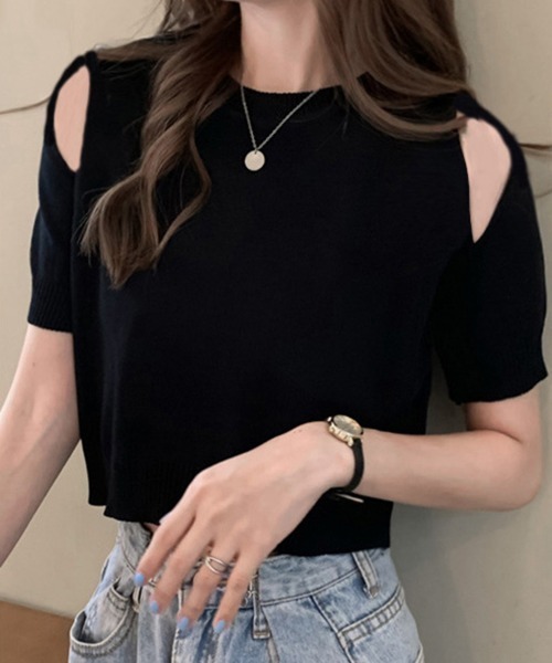 miniministore（ミニミニストア） tシャツ ショート丈 ニットトップス