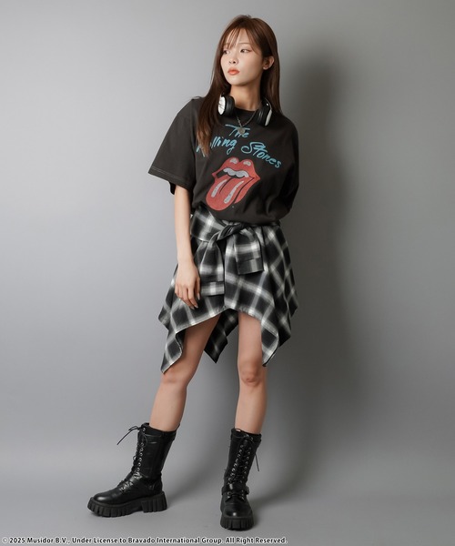Poltergeist SPINNS ロングTシャツ ブラック 大注目のメンズアイドルグループ「Poltergeist」との