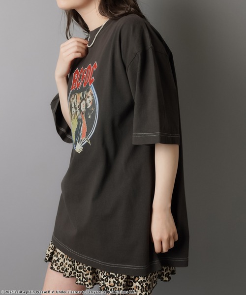 SPINNS tシャツ バンドTシャツ/KISS/ACDC/The Rolling Stones
