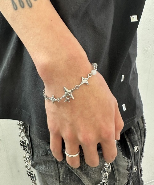 XU ブレスレット 「Never mind the XU」galaxy chain bracelet(3