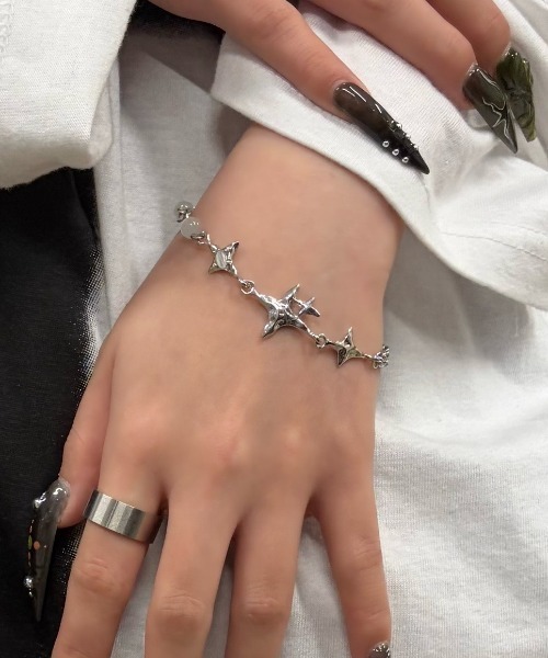 XU ブレスレット 「Never mind the XU」galaxy chain bracelet(3