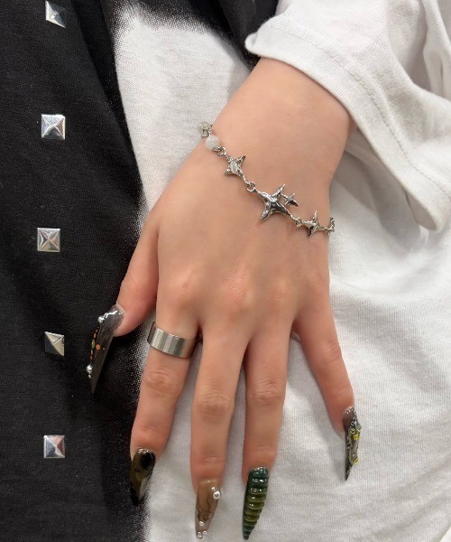 XU ブレスレット 「Never mind the XU」galaxy chain bracelet(3