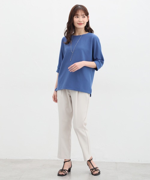 Honeys tシャツ 6分袖アクセ付きドルマントップス レディース