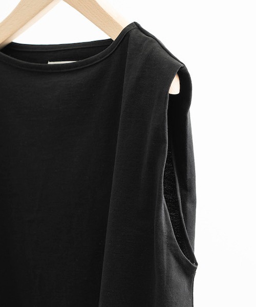 tシャツ ドライコットンノースリーブ「ドレープ」 レディース D tシャツ ドライコットンノースリーブ「ドレープ」 レディース