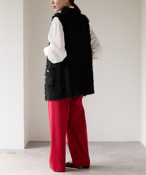 VERMEIL par iena（ヴェルメイユパーイエナ） ベスト ジレ コットン