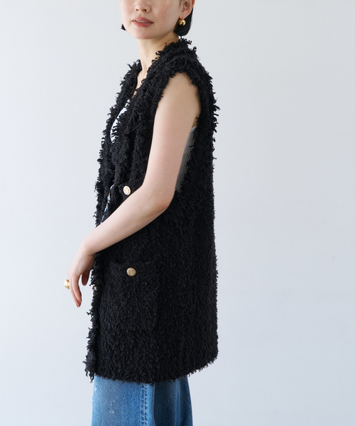 VERMEIL par iena（ヴェルメイユパーイエナ） ベスト ジレ コットン