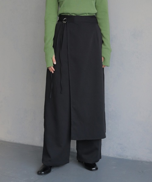 アンリアレイジ　ウールラップスラックスパンツ ウールラップパンツ】アンリアレイジ anseason スラックス