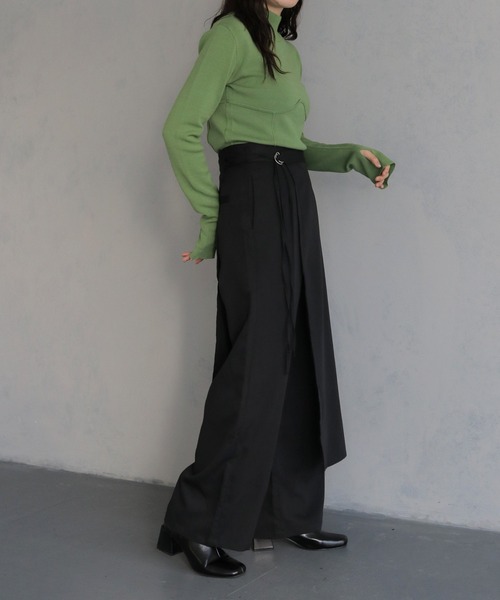 WRAP ASYMMETRY SHORTS スラックス　ラップパンツ WRAP ASYMMETRY SHORTS（その他パンツ）｜anrealage homme