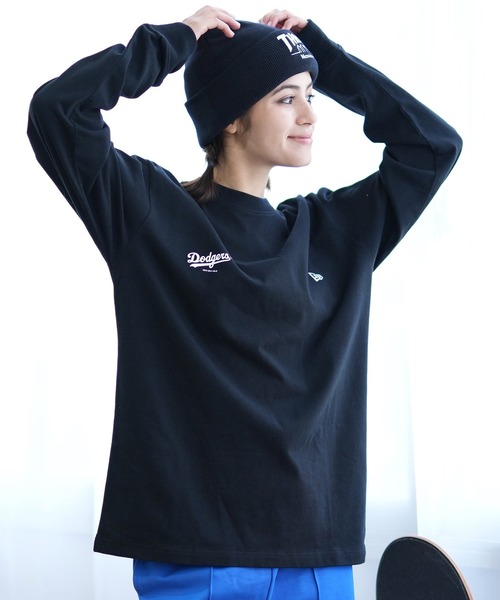 tシャツ NEW ERA/ニューエラ ロンT MLB スリーブロゴ 14324713/14450339 レディース NEW ERA tシャツ ERA/ニューエラ ロンT MLB スリーブロゴ