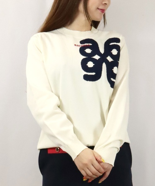 archivio 新品 36size 長袖プルオーバー archivio（アルチビオ） ニット セーター 「LADIES」ジャガード