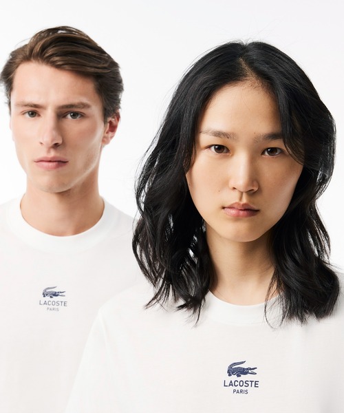 LACOSTE tシャツ スモールパリロゴクルーネックTシャツ メンズ