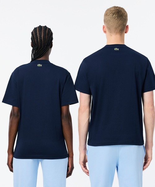 LACOSTE tシャツ スモールパリロゴクルーネックTシャツ メンズ