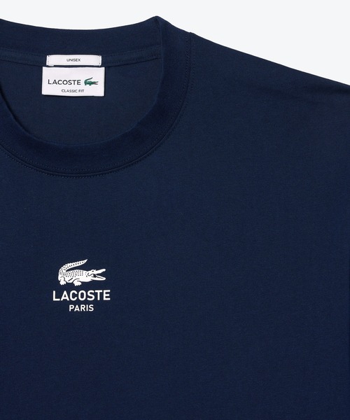 LACOSTE tシャツ スモールパリロゴクルーネックTシャツ メンズ