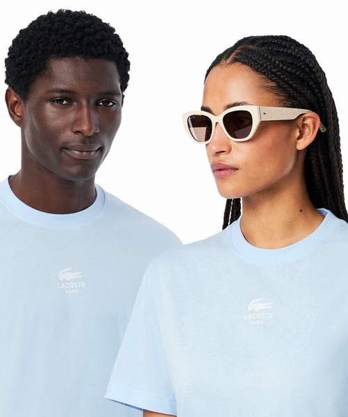 送料関税込みLacoste スモールパリロゴクルーネックTシャツ LACOSTE tシャツ スモールパリロゴクルーネックTシャツ メンズ