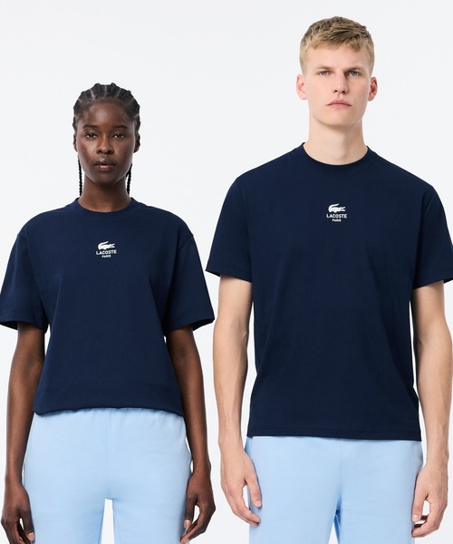 LACOSTE tシャツ スモールパリロゴクルーネックTシャツ メンズ