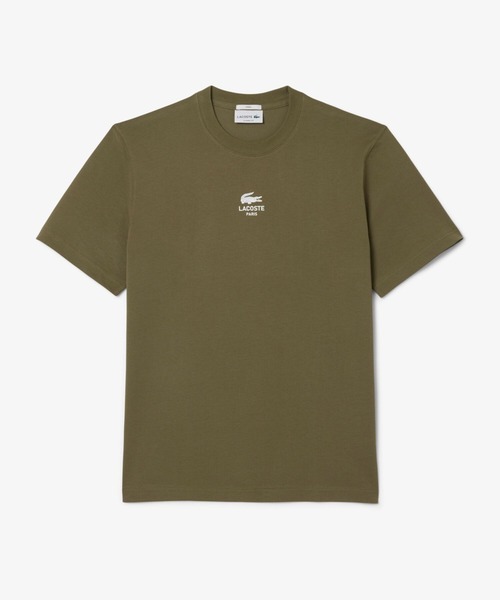 LACOSTE tシャツ スモールパリロゴクルーネックTシャツ メンズ