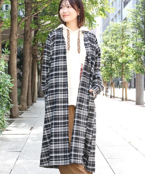 CHISHIRO 千代　シャツワンピースコート CHISHIRO 千代 シャツワンピースコート