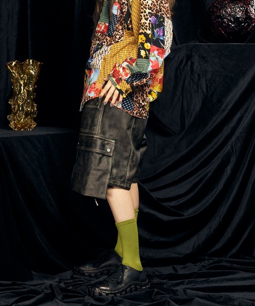 MAISON SPECIAL パンツ 「UNISEX」Sheep Leather Prime-Wide