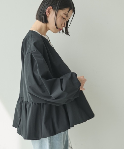 tシャツ バルーンペプラムブルゾン レディース