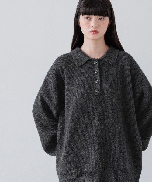 ニット セーター Ｍｉｎｋウールポロニット　152209 レディース