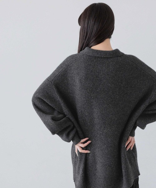 ニット セーター Ｍｉｎｋウールポロニット　152209 レディース ニット セーター Minkウールポロニット 152209 レディース